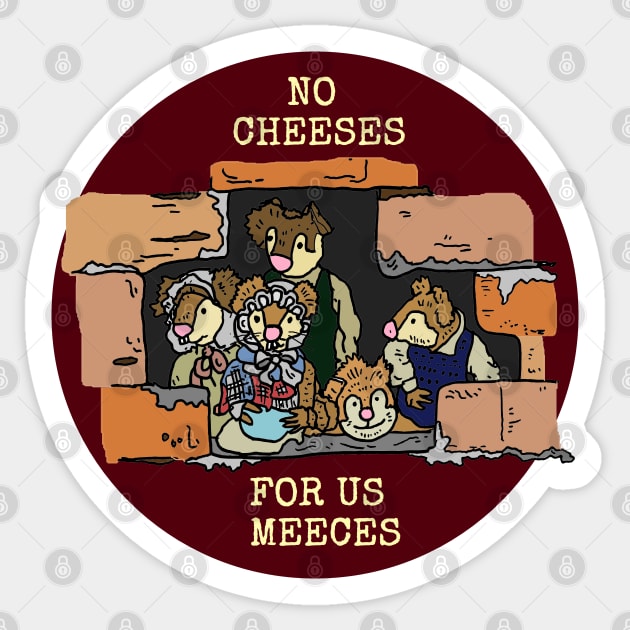 Muppet Christmas Carol - Meeces Sticker by JennyGreneIllustration